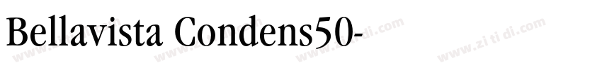 Bellavista Condens50字体转换